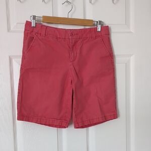 Gap Women's Bermuda Faded Red Shorts